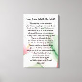 カップルと恋人のためのスクリプトウォールアート キャンバスプリント (正面)