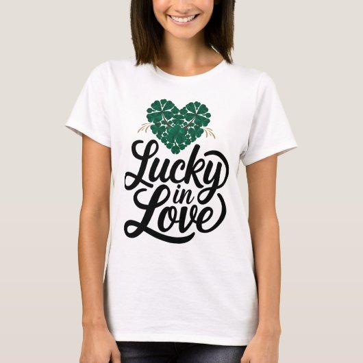 カップルにぴったりの聖パトリックの日 Tシャツ (正面)