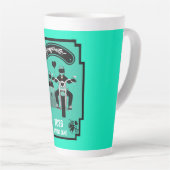 カップルのためのオートバイの結婚式の贈り物 カフェラテマグ (右アングル)