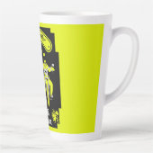 カップルのためのオートバイの結婚式の贈り物 カフェラテマグ (右)