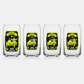 カップルのためのオートバイの結婚式の贈り物 ガラス缶 (裏面)