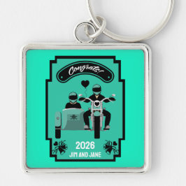 カップルのためのオートバイの結婚式の贈り物 キーホルダー