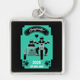 カップルのためのオートバイの結婚式の贈り物 キーホルダー