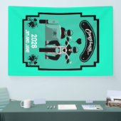 カップルのためのオートバイの結婚式の贈り物 横断幕 (トレードショー)