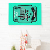 カップルのためのオートバイの結婚式の贈り物 横断幕 (インサイチュ)