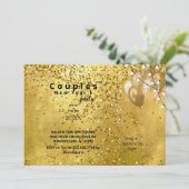 カップルのためのニューイヤーズイブパーティーのお知らせ 新年を祝おう 招待状 (スタンド正面)