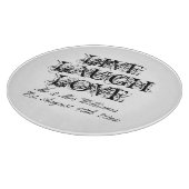 カップルのためのライブ笑結婚い愛の板 カッティングボード (角)