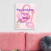 カップルのためのロマンチックなウォールアート – Perfect Decor キャンバスプリント (インサイチュ (リビング))