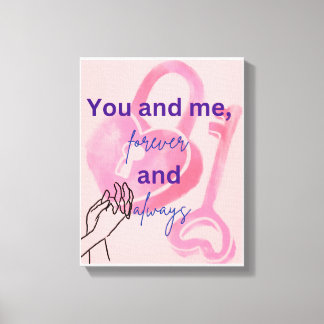 カップルのためのロマンチックなウォールアート – Perfect Decor キャンバスプリント