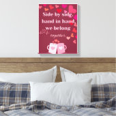 カップルのためのロマンチックなウォールアート – Perfect Decor キャンバスプリント (インサイチュ (寝室))
