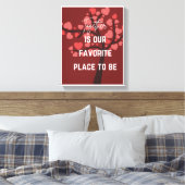 カップルのためのロマンチックなウォールアート – Perfect Decor キャンバスプリント (インサイチュ (寝室))