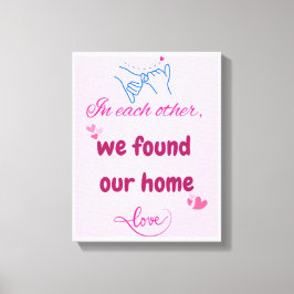 カップルのためのロマンチックなウォールアート – Perfect Decor キャンバスプリント