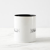 カップルのための名入れ結婚祝い ツートーンマグカップ (中央)