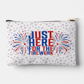 カップルのための花火おもしろいのためにちょうどここに アクセサリーポーチ (裏面)