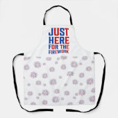 カップルのための花火おもしろいのためにちょうどここに エプロン (正面)