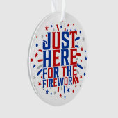 カップルのための花火おもしろいのためにちょうどここに オーナメント (正面)