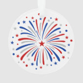 カップルのための花火おもしろいのためにちょうどここに オーナメント (裏面)