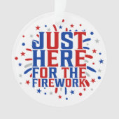 カップルのための花火おもしろいのためにちょうどここに オーナメント (正面)