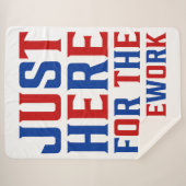 カップルのための花火おもしろいのためにちょうどここに シェルパブランケット (正面(横))