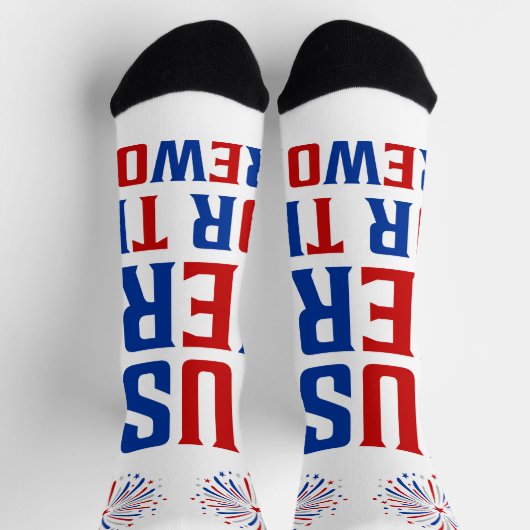 カップルのための花火おもしろいのためにちょうどここに ソックス (上部)