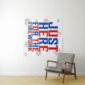 カップルのための花火おもしろいのためにちょうどここに タペストリー (インサイチュ(横))