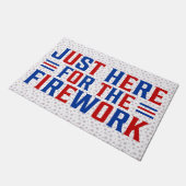 カップルのための花火おもしろいのためにちょうどここに ドアマット (アングル)