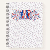 カップルのための花火おもしろいのためにちょうどここに ノートブック (正面)