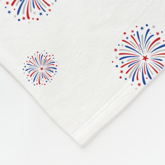 カップルのための花火おもしろいのためにちょうどここに フリースブランケット (角)