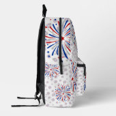 カップルのための花火おもしろいのためにちょうどここに プリントバックパック (左)