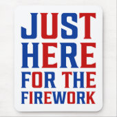 カップルのための花火おもしろいのためにちょうどここに マウスパッド (正面)