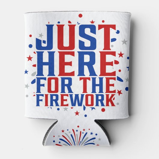 カップルのための花火おもしろいのためにちょうどここに 缶クーラー (正面)