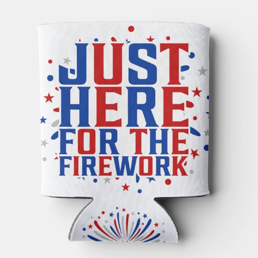 カップルのための花火おもしろいのためにちょうどここに 缶クーラー (裏面)