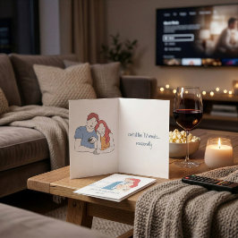 カップルのための面白いテレビリモコン・バレンタインカード カード
