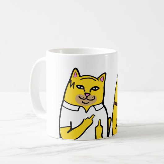 カップルのためのNディップマグギフトを引き裂く コーヒーマグカップ (正面左)