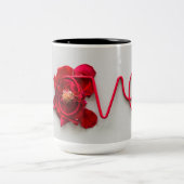 カップルのつながりマグセット ツートーンマグカップ (中央)