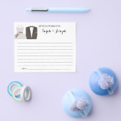 カップルのアドバイスと願いブライダルシャワーカード チラシ (シングル)