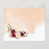 カップルのアドバイスと願いブライダルシャワーカード チラシ (裏面)