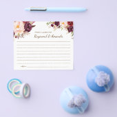 カップルのアドバイスと願いブライダルシャワーカード チラシ (シングル)