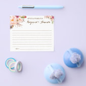 カップルのアドバイスと願いブライダルシャワーカード チラシ (シングル)