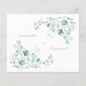 カップルのアドバイスと願いブライダルシャワーカード チラシ (裏面)