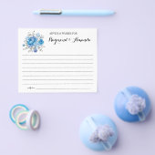 カップルのアドバイスと願いブライダルシャワーカード チラシ (シングル)