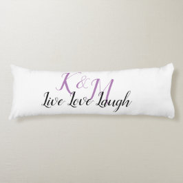 カップルのイニシャルで生きる愛の笑い ボディピロー