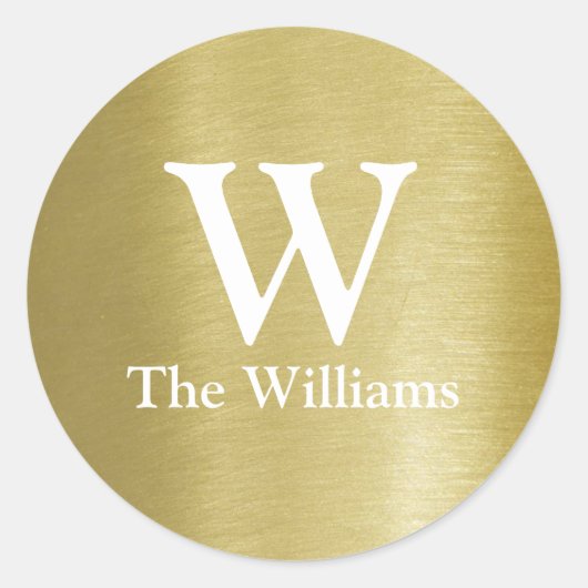 カップルのイニシャルと名前 ラウンドシール (正面)