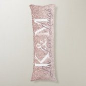 カップルのイニシャル抱き枕 ボディピロー (正面縦)