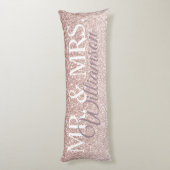 カップルのイニシャル抱き枕 ボディピロー (裏面 (縦))