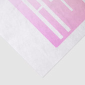 カップルのイニシャル |微妙なピンクのグラデーション 薄葉紙 (詳細)
