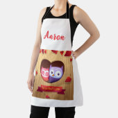 カップルのオールオーバープリントバレンタインエプロン（男性） エプロン (インサイチュ)