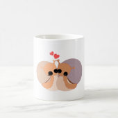 カップルのカタツムグ コーヒーマグカップ (中央)