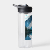 カップルのカヤックをテーマにした ウォーターボトル (右面)