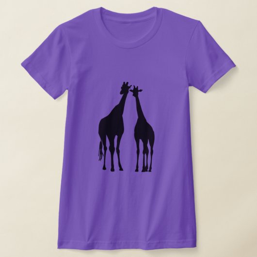 カップルのキリンTシャツ Tシャツ (レイダウン)